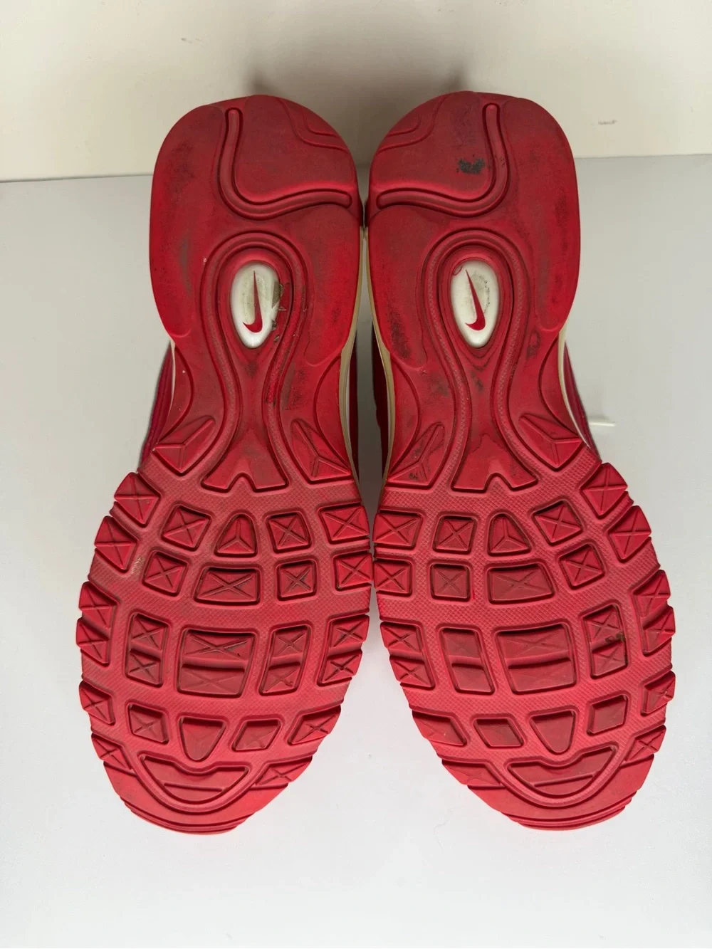 Nike Air Max 98 University Red White Sneakers 640744-602 Mens Size 46 US 12